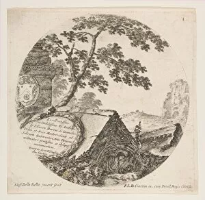 Chartres Collection: Plate 1: fragments from ancient monuments, from Roman Landscapes and Ruins (Paysages