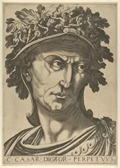 Caesar Collection: Plate 1: Julius Caesar looking to the right, from The Twelve Caesars, 1610-40