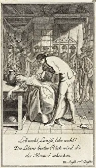 Faint Prints: Plate 10 from The Deserter by Sedaine, 1775. Creator: Daniel Berger