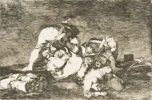 Rape Prints: Plate 10 from The Disasters of War (Los Desastres de la Guerra): Nor do these