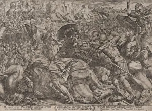 Aelst Nicolaus Van Collection: Plate 10: The Fall of Jericho, from The Battles of the Old Testament, ca. 1... ca
