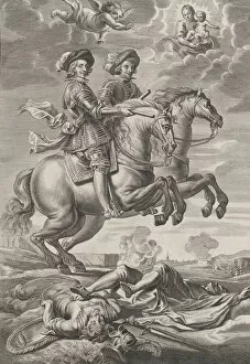 Cornelis Gallery: Plate 10: The King of Hungary and Ferdinand on horseback