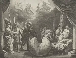 Images Dated 28th October 2020: Plate 11: Allegory on the Discord in France, from Caspar Barlaeus