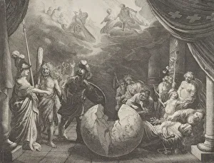 Caspar Prints: Plate 11: Allegory on the Discord in France, from Caspar Barlaeus