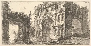 Plate 11: Temple of Janus (Tempio di Giano) from the series Antichita Romana, ca. 1748 Plate 11: Temple of Janus (Tempio di Giano) from the series Antichita Romana, ca. 1748