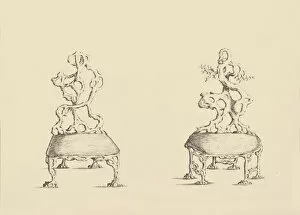 Plate 117. Garden Chairs, 1754. Creator: Matthew Darly