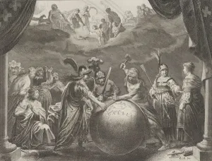 Fixing Prints: Plate 12: Allegory on the Discord in France, from Caspar Barlaeus
