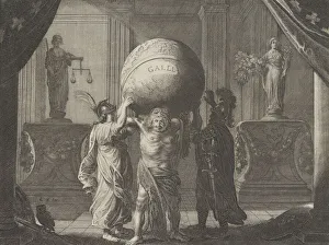 Caspar Prints: Plate 13: Allegory on the Discord in France, from Caspar Barlaeus