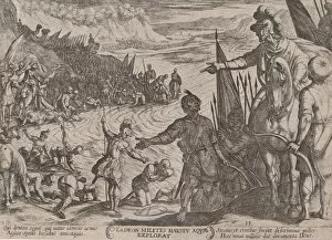 Israelites Gallery: Plate 13: Gideon Choosing his Soldiers, from The Battles of the Old Testamen... ca