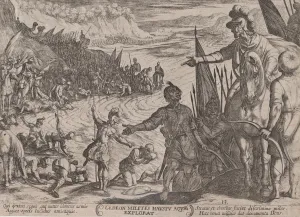 Images Dated 28th October 2020: Plate 13: Gideon Choosing his Soldiers, from The Battles of the Old Testamen... ca