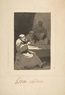 Laughter Gallery: Plate 13 from Los Caprichos : They are Hot (Estan Calientes), 1797-98
