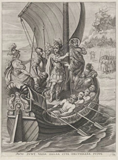 Jason And The Argonauts Collection: Plate 14: Ferdinand on a voyage with the Argonauts; from Guillielmus Becanuss Serenissim... 1636
