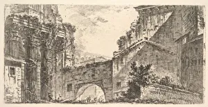 Giovanni Battista Prints: Plate 15: Forum of Augustus (Foro di Augusto), ca. 1748