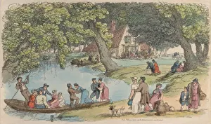 Boat Trip Prints: Plate 15, from World in Miniature, 1816. 1816. Creator: Thomas Rowlandson