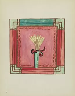 Spanish Colonial Designs Of New Mexico Gallery: Plate 16: Altar Panel: From Portfolio 'Spanish Colonial Designs of New Mexico', 1935 / 1942