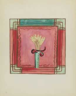Screenprint Prints: Plate 16: Altar Panel: From Portfolio Spanish Colonial Designs of New Mexico