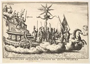 River Arno Prints: Plate 16: The Argonaut Asterion led by a young figure of lightning