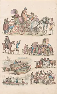 Landscapes And Cattle Prints: Plate 16, Outlines of Figures, Landscapes and Cattle... for the Use of Learners, Ju