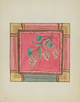 Spanish Colonial Designs Of New Mexico Gallery: Plate 17: Grapes, Altar Panel: From Portfolio 'Spanish Colonial Designs of New Mexico', 1935 / 1942