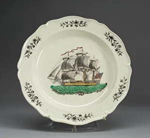 Plate, 1796-1800. Creator: Herculaneum Pottery