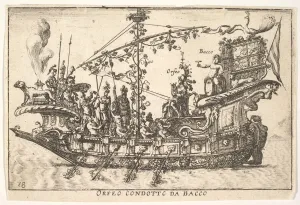 River Arno Prints: Plate 18: Orpheus led by Bacchus (Orfeo condotto da Bacco)
