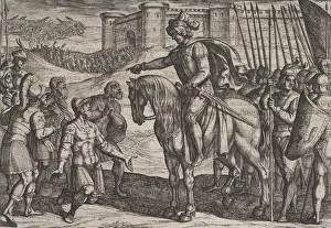 Images Dated 5th November 2020: Plate 19: Men from the Fortress Surrender and Pledge Their Lives to Civilis