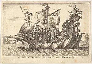 River Arno Prints: Plate 2: The Argonaut Amphion led by Mercury (Anfione Argon