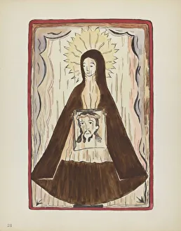 Plate 20: Saint Veronica: From Portfolio Spanish Colonial Designs of New Mexico, 1935 / 1942. Creator: Unknown