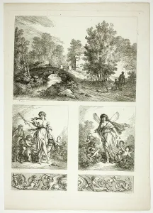 Huet Jean Baptiste I Prints: Plate 22 of 38 from Oeuvres de J. B. Huet, 1796–99. Creator: Jean Baptiste Marie Huet