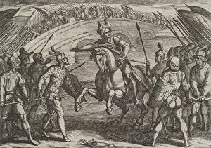 Images Dated 5th November 2020: Plate 22: Civilis Separates German and Dutch Troops, from The War of the Romans Against