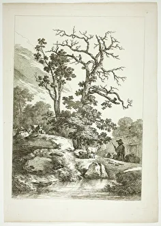 Bucolic Prints: Plate 23 of 38 from Oeuvres de J. B. Huet, 1796–99. Creator: Jean Baptiste Marie Huet