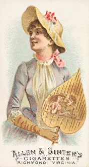 Heart Shaped Prints: Plate 23, from the Fans of the Period series (N7) for Allen &amp