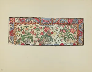 Screenprint Prints: Plate 23: Painting on Buckskin: From Portfolio Spanish Colonial Designs of New Mexico