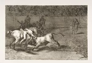 Bullfight Gallery: Plate 23 from the Tauromaquia : Mariano Ceballos, alias the Indian