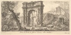City Gate Prints: Plate 24: Arch of Pola in Istria near the Gate (Arco di Pola in Istria vicino alla Por