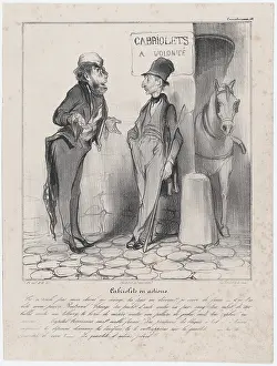 Stocks And Shares Prints: Plate 24: Cabriolets en actions, 1838. Creator: Honore Daumier
