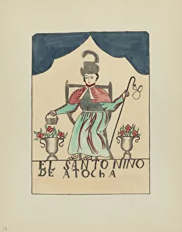 Screenprint Prints: Plate 24: The Lost Child of Atocha: From Portfolio Spanish Colonial Designs of New Mexico