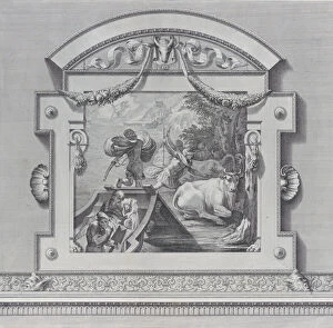 Bartolommeo Crivellari Gallery: Plate 24: Ulysses's companions stealing the oxen sacred to Apollo, 1756