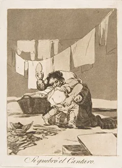 Punishment Prints: Plate 25 from Los Caprichos : If he broke the pot (Si quebroel Cantaro. ), 1799