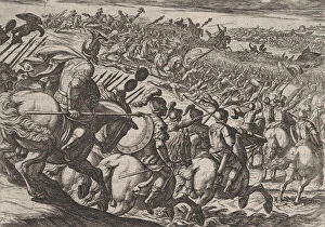 Images Dated 5th November 2020: Plate 25: The Roman Commander Cerialis Attacks Near Trier