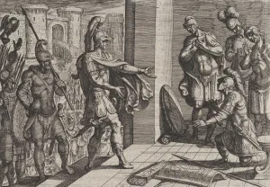 Plate 26: Cerialis Pardons and Relieves Roman Soliders who had Helped Civilis