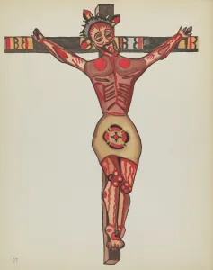 Plate 27: Christ Crucified: From Portfolio Spanish Colonial Designs of New Mexico, 1935 / 1942. Creator: Unknown