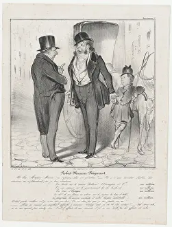 Stocks And Shares Prints: Plate 27: Robert Macaire Negociant, 1838. Creator: Honore Daumier