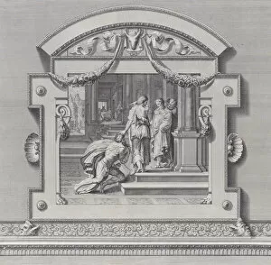 Bartolomeo Crivellari Gallery: Plate 27: Ulysses received by Alcinous king of Phoeacia and his Queen Areta after his ship... 1756