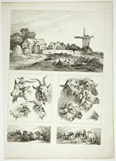 Huet Jean Baptiste I Prints: Plate 28 of 38 from Oeuvres de J. B. Huet, 1796–99. Creator: Jean Baptiste Marie Huet