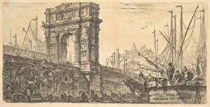 Ancona Collection: Plate 28: Arch of Trajan in Ancona (Arco di Trajano in Ancona), ca. 1748