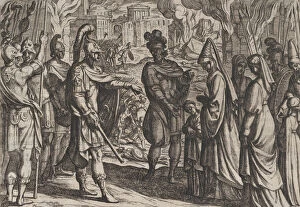 Civilis Gallery: Plate 28: Cologne Troops Bring Civilis Wife and Sister to Cerialis