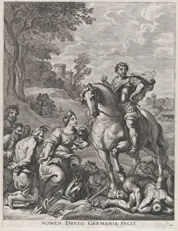 Conqueror Prints: Plate 29: Germany conquered by Drusus; from Guillielmus Becanuss Serenissimi Principis F