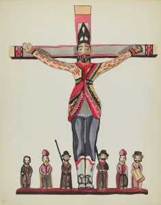 Screenprint Prints: Plate 29: Saint Acacius: From Portfolio Spanish Colonial Designs of New Mexico
