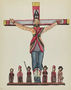 Plate 29: Saint Acacius: From Portfolio Spanish Colonial Designs of New Mexico, 1935 / 1942. Creator: Unknown